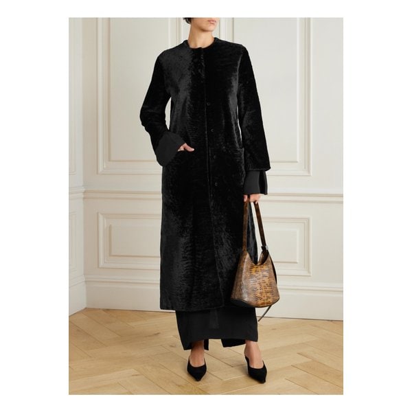 리베로 오라 시어링 코트 블랙 46376663162945142