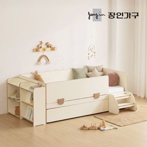 로빈 데이베드 슬라이드 2단침대 프레임SS+가드+선반2+스텝스툴