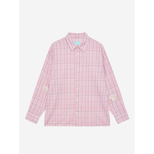 Patchwork Shirt Pink