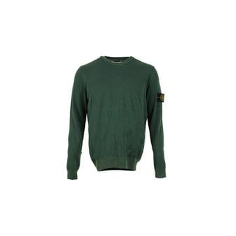 스톤아일랜드 [스톤 아일랜드] 15주년 와펜 패치 라운드넥 니트 그린 5815509B8 V0056