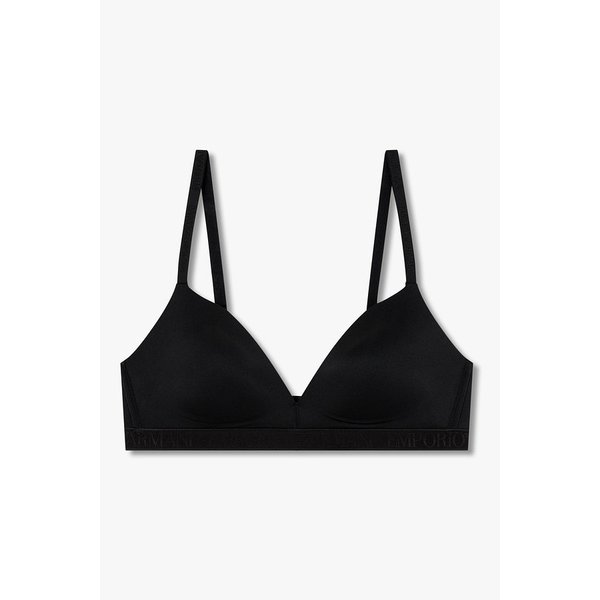 여성 로고 트림 패디드 트라이앵글 브라 0825381543000