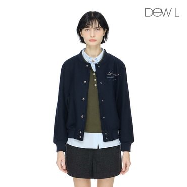 듀엘 [신세계센텀][듀엘] 레더 트리밍 봄버 점퍼 DN_D244MSJ036
