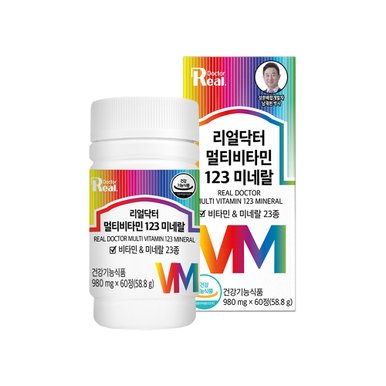 [리얼닥터] 멀티비타민 123 미네랄 980mg*60정 (2개월분)