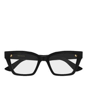 [해외배송] 구찌 렉탱귤러 볼드 안경테 GG1715O 014 BLACK BLACK TRANSPARENT 55