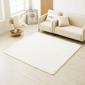 카본 탄소매트 전기요장판 소프트극세사 베이지 라지킹 180X200