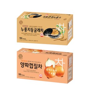 송원 양파껍질차 100T +누룽지 둥굴레차 150T (250T)