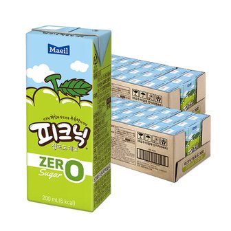  피크닉 제로 청포도 200ml 48개