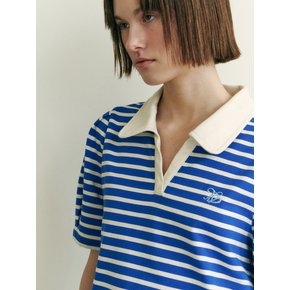 STRIPE LUGBY COLLAR T-SHIRTS WBL