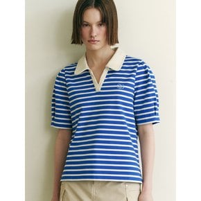 STRIPE LUGBY COLLAR T-SHIRTS WBL