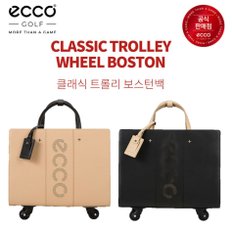 [ECCO정품] 23S/S 에코 트롤리 휠 보스턴 백 CLASSIC TROLLEY BOSTON BAG [베이지/블랙]