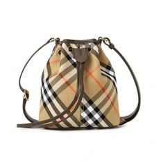 체크 여성 버킷백 MN DRAWSTRING BUCKET 8093804