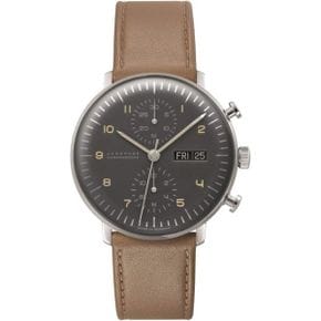 미국 융한스 막스빌 시계 Junghans Max Bill Chronoscope Polished AnthraciteGrey Wrist 워치