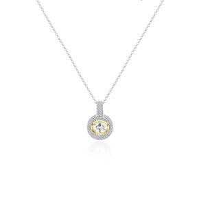 Goober round pave necklace
