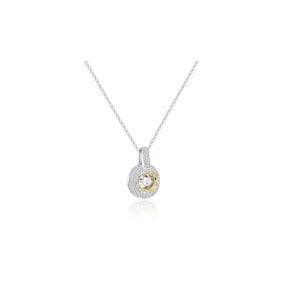 Goober round pave necklace