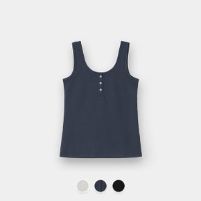 556501 여 립 헨리넥 슬리브리스 탱크탑