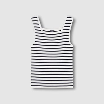 JAJU 여 강연 스퀘어넥 민소매 니트 J116202730057