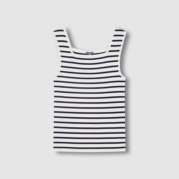 여 강연 스퀘어넥 민소매 니트 J116202730057