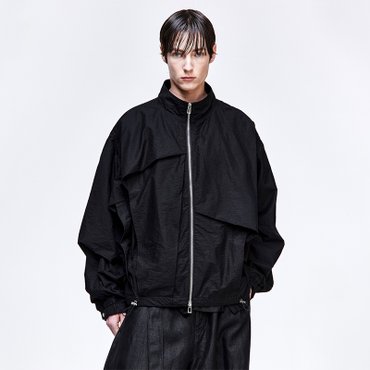 송지오 옴므 바이어스 드레이프 점퍼 블랙 SH3JP340BK