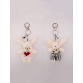 Lapin bunny keyring (2color)