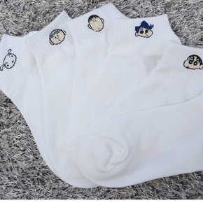 (국산) 쪼꼬미 짱구발목양말 짱구양말