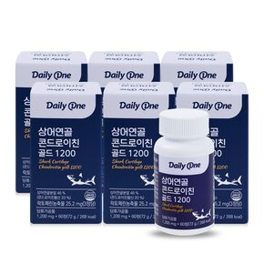 데일리원 상어연골 콘드로이친 골드 1200 저분자 1200mg X 60정 6통