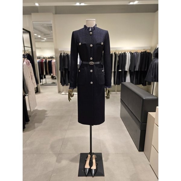 [파주점] 라운드넥 버튼 포인트 H라인 원피스 JRBA0OP962