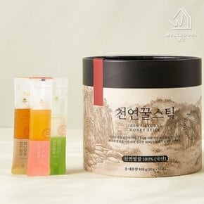 [웰굿]프리미엄 국내산 3종 벌꿀 900g(아카시아,야생화,밤꽃,각30포)