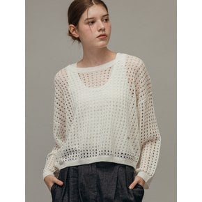 Bamboo linen nett knit