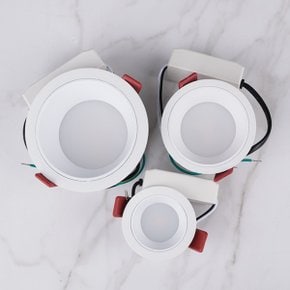 TN 타공75mm(3인치) LED 8W 딥싱크 DC컨버터 다운라이트 주광색 주백색 전구색