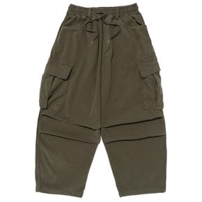 WARM FLEECE TAPERED CARGO PANTS (KHAKI)