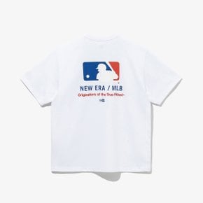 남녀공용 MLB LA 다저스 베이직 로고 티셔츠 화이트 14405338