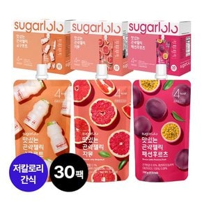 슈가로로 4kcal 곤약젤리 요구르트10팩+자몽10팩+패션후르츠10팩