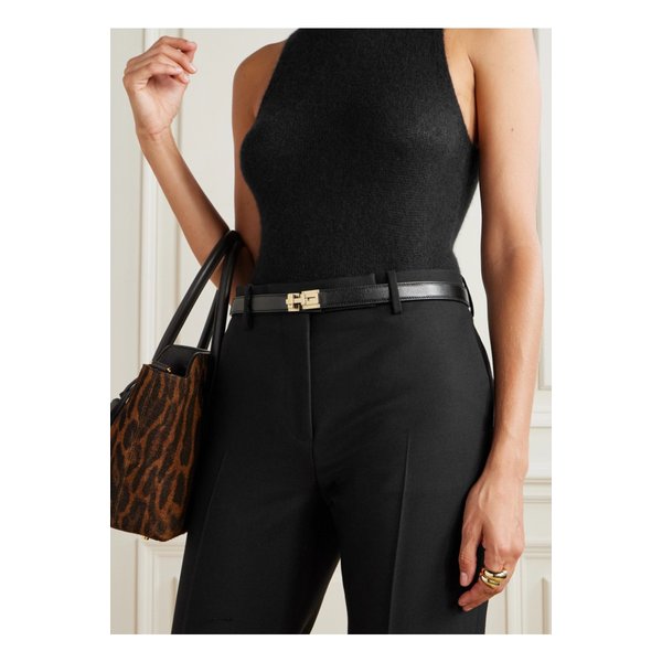 텍스처 가죽 벨트 블랙 46376663162911839