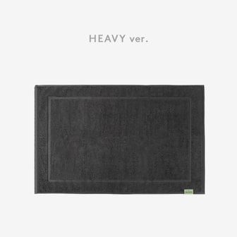 더그란 라인 보더 배스매트 - HEAVY - 1P - 다크 그레이 - L (60X95)