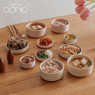 쇼핑의고수 [무료배송]마이템 도노 도자기 2인 14P 그릇 세트(핑크&바닐라)