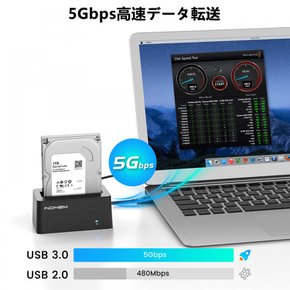 INDMEM SAS SAS HDDSSD USB 3.0 SAS SAS 5Gbps 어댑터 스탠드 연결 하드 디스크 케이스 카드