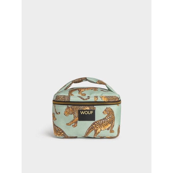 WO데일리 에메랄드레오파드 베니티백 20x12x15