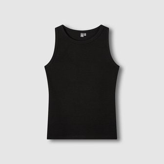 JAJU 여 코튼 립 민소매 티셔츠 J116201075099