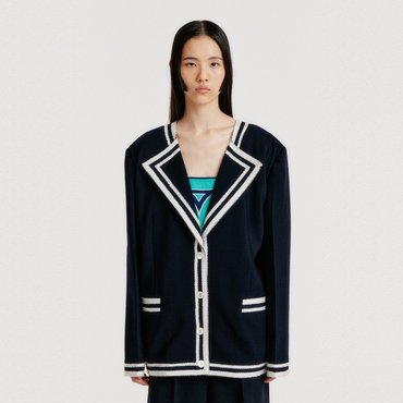 EENK YINTANA Contrast Jacket - Navy