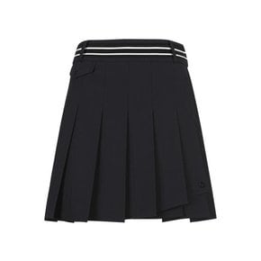 골프]여성 언발란스 플리츠 밴딩 큐롯 스커트 221D1PC184_BK