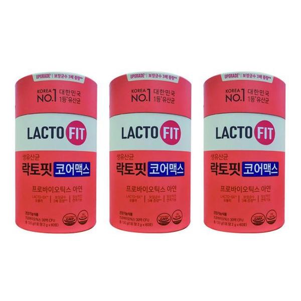 [종근당건강] 생유산균 락토핏 코어맥스 2g x 60포 x 3통 VKS (S32967466)