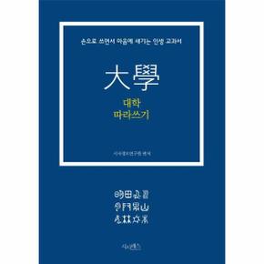 대학 따라쓰기 : 손으로 쓰면서 마음에 새기는 인생 교과서