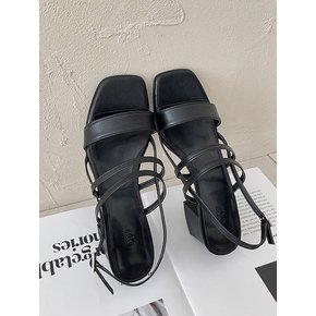 Vivid strap Sandals_black 5cm ODR240017