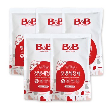 비앤비 젖병세정제 거품형 리필 400ml X 5개