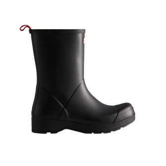 헌터 플레이 미드하이트 레인 부츠 블랙 Hunter Play Mid-Height Rain Boots Black