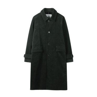 커스텀멜로우 그린 코듀로이 롱코트 (CWCAA24004GRD)
