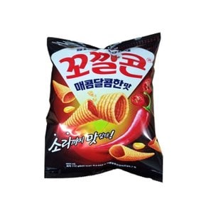 롯데 꼬깔콘 매콤달콤 대 112g 1개 맛있는 과자 간식 (WC18EEB)