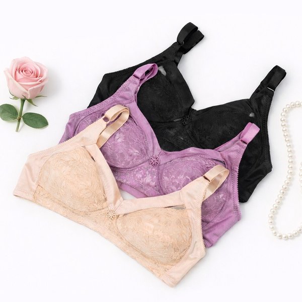 아날도바시니 노와이어 마담 브래지어 빅사이즈 레이스 브라 풀컵 편한브라 엄마브라