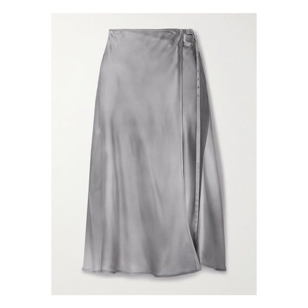 벨티드 새틴 미디 랩 스커트 1647597347034771