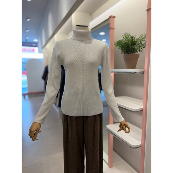 [여주점] 여성 하이넥 리브변형 풀오버(ITOBYPO960)